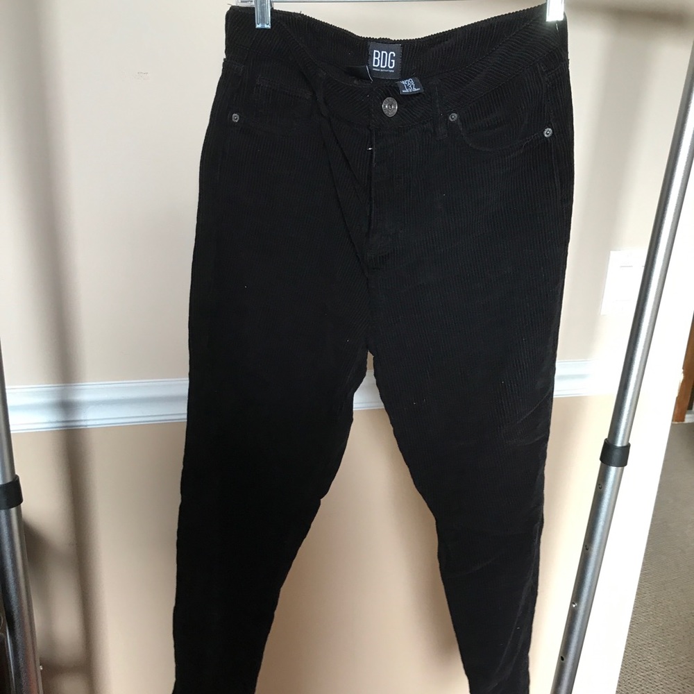 Black corduroy pants